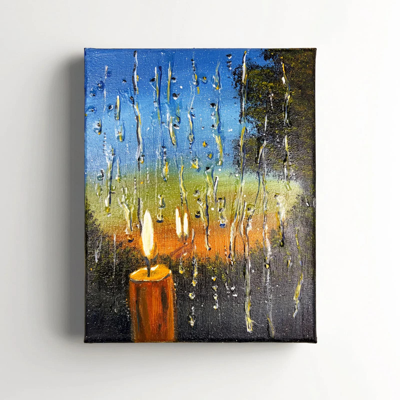 Candlelight, Acrylic on canvas