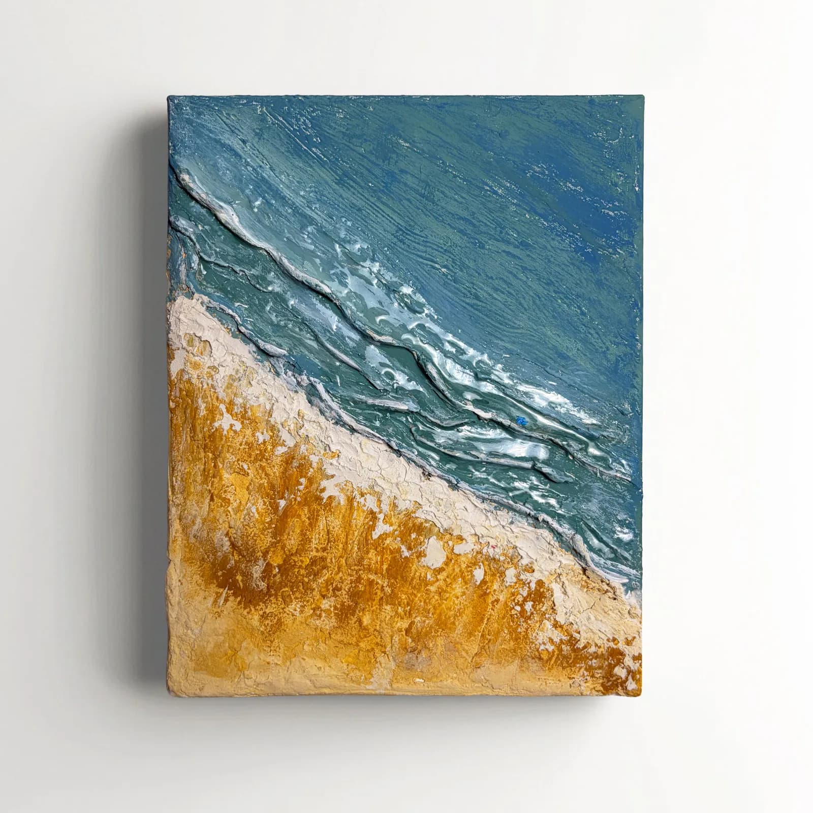 Shoreline, Mixed media on canvas