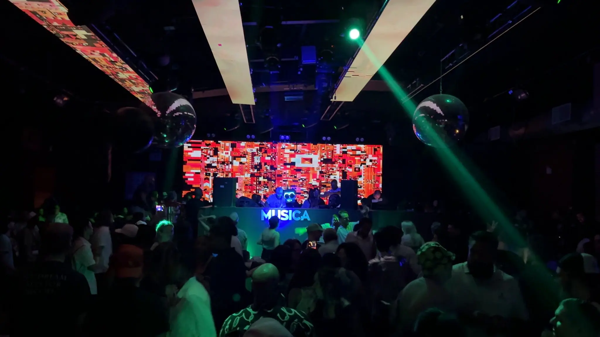 RalenArc artwork filling the screen at Musica in New York