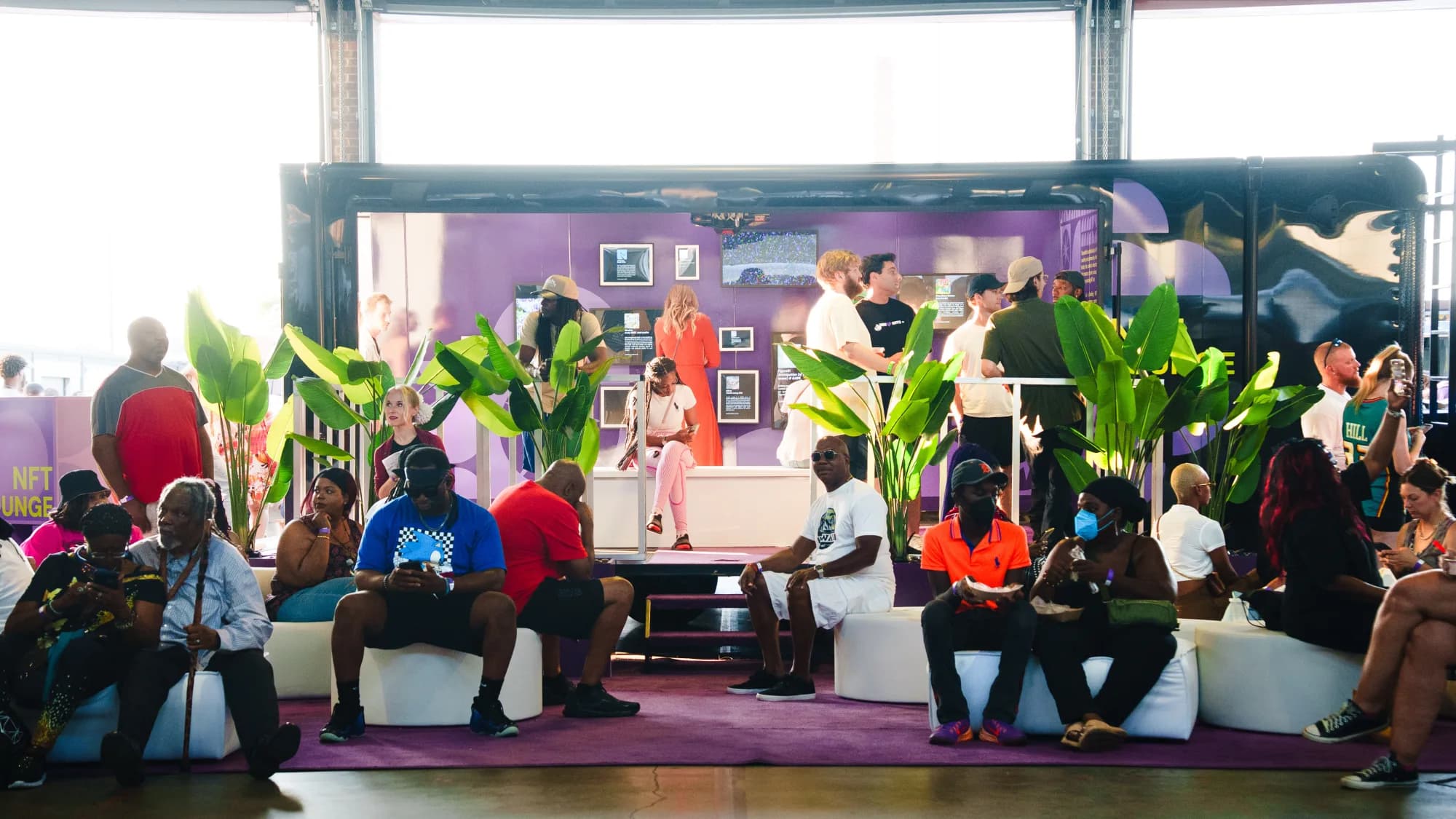 The crowd at Unlock The Block in Detroit